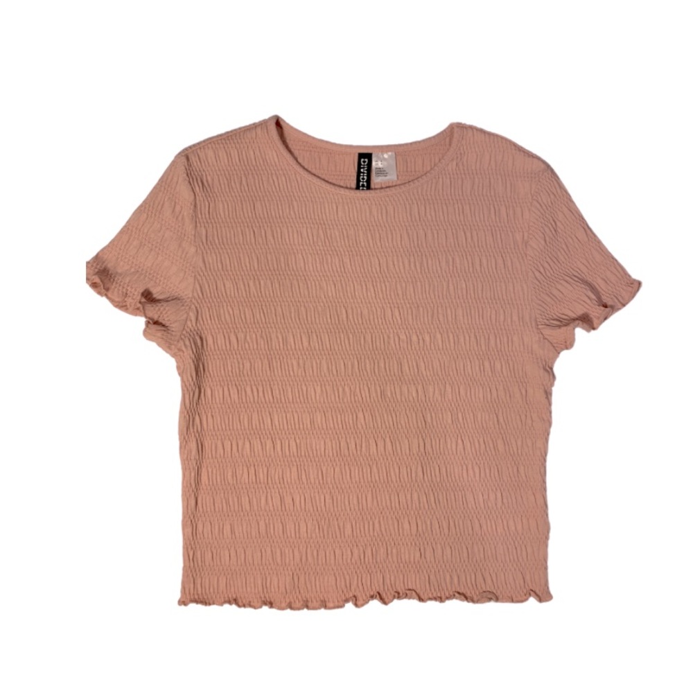 Dust Pink Ribbed Croptop - ! Used !